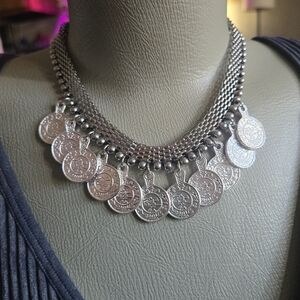 Silver Coin Necklace